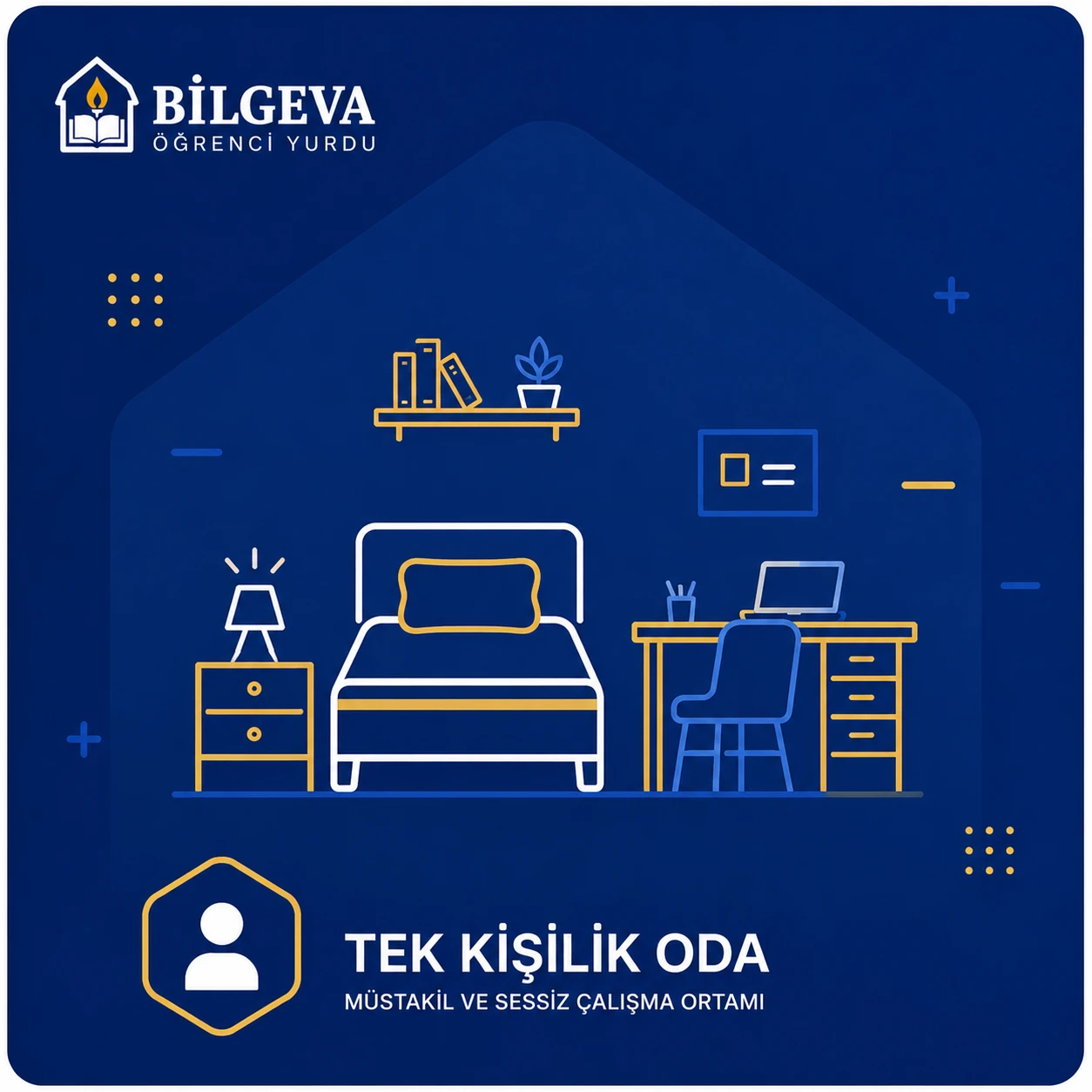 Tek Kişilik Erkek Öğrenci Odası