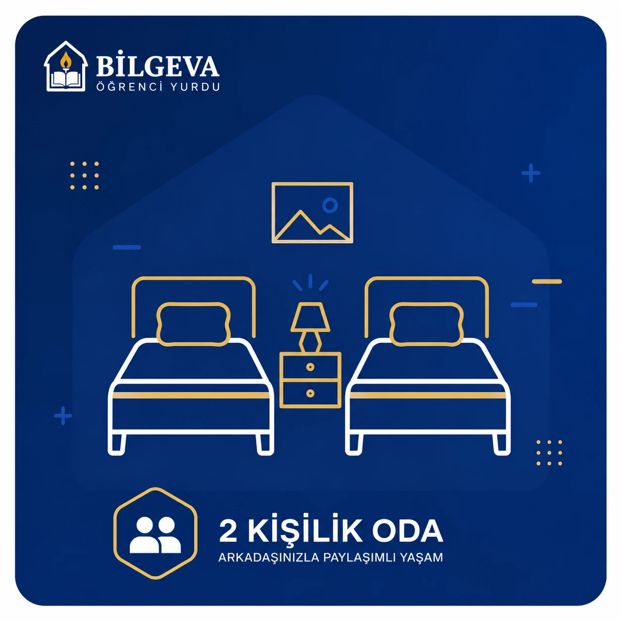 İki Kişilik Erkek Öğrenci Odası